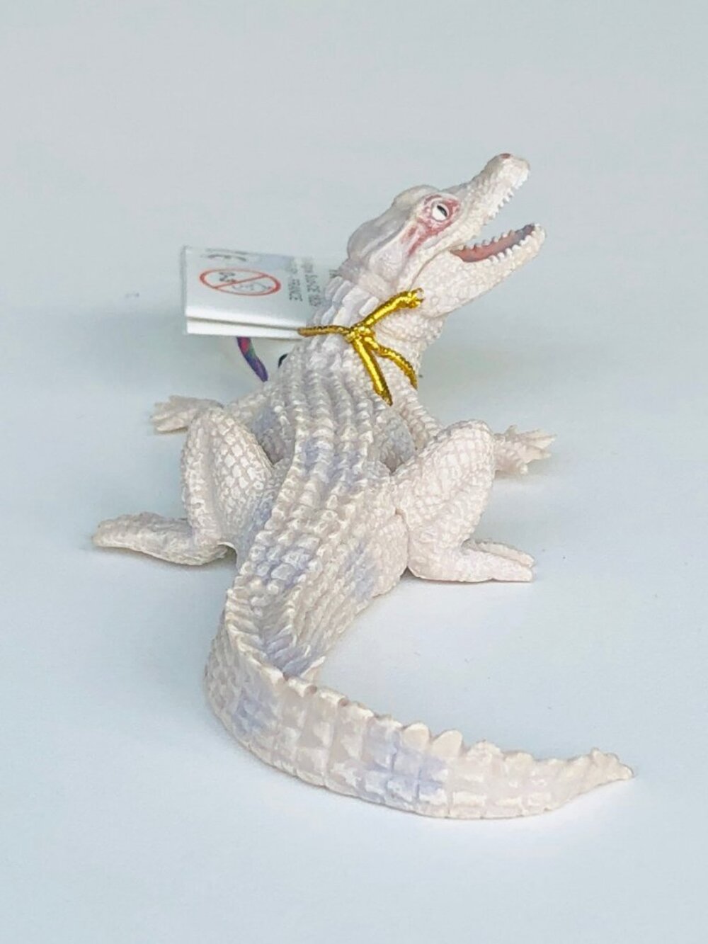 Papo White Baby Crocodile Animal Figurine New w/Tag Add-On Item Age 3+ - Picture 4 of 11